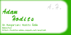 adam hodits business card